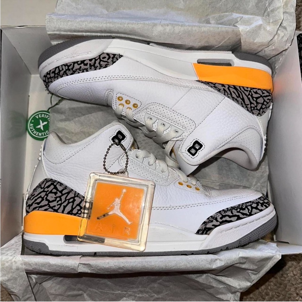 Laser orange Jordan 3s